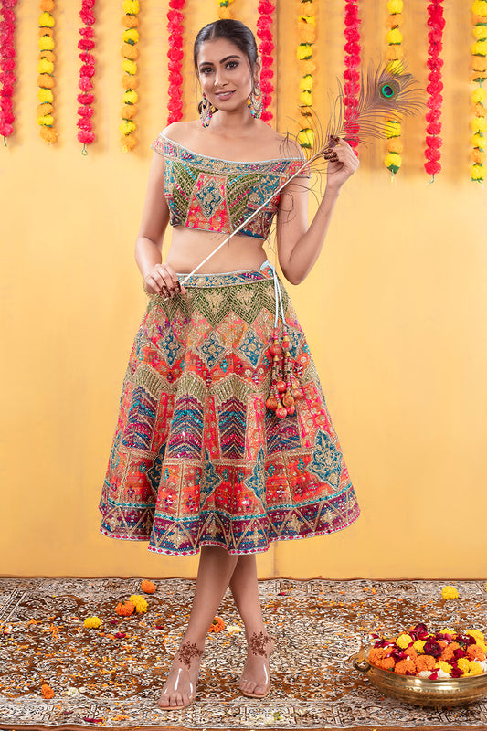 Bridal Mehendi Lehenga BML- 04