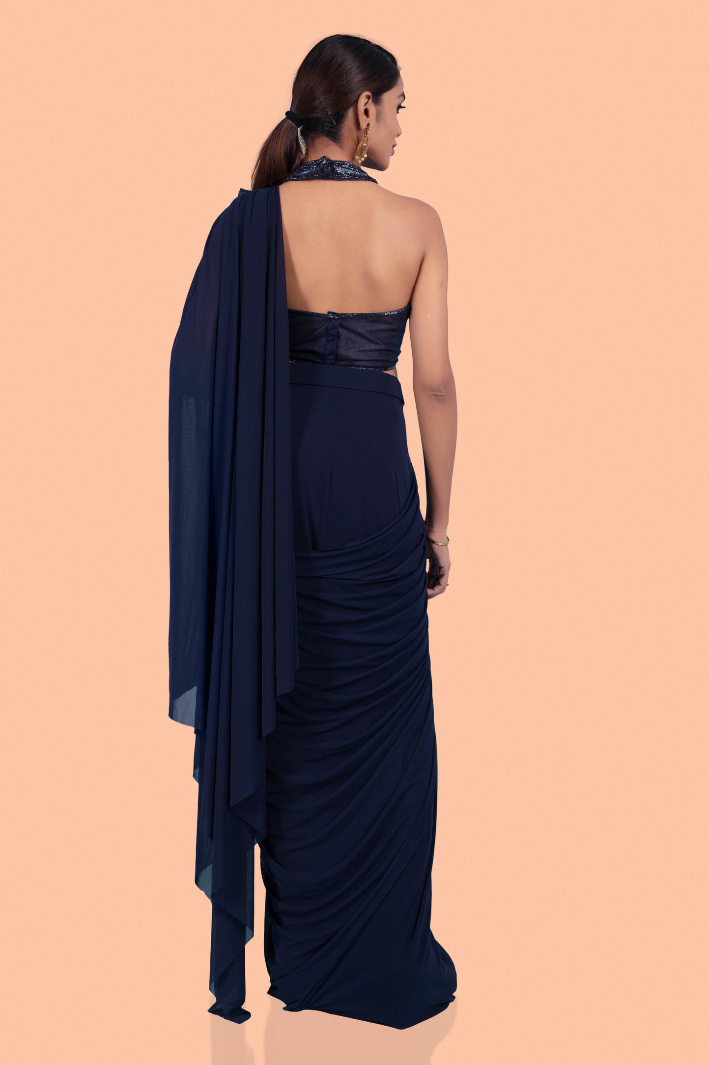 Pre-Stitched Saree W/ Readymade Blouse - D059