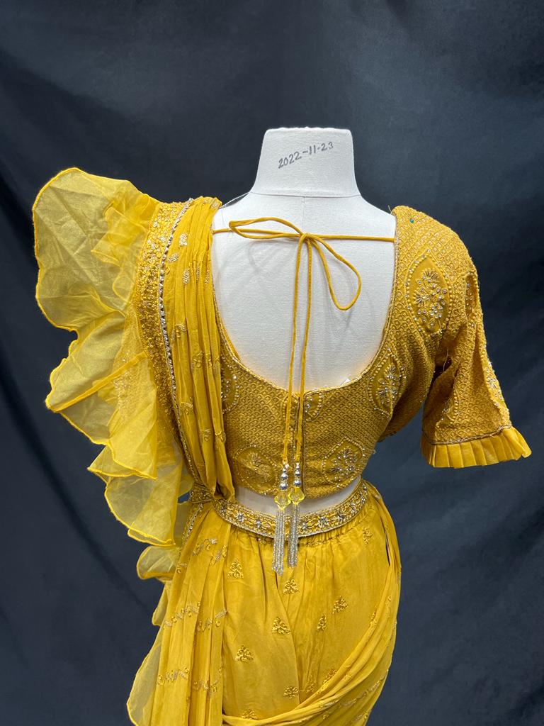 Pre-Stitched Saree W/ Readymade Blouse D-024