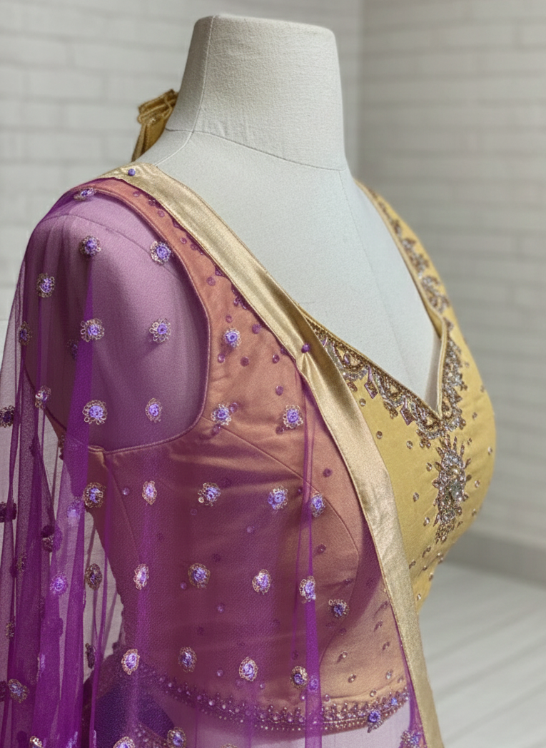 Violet Purple Bridesmaids Lehenga BML-022/222