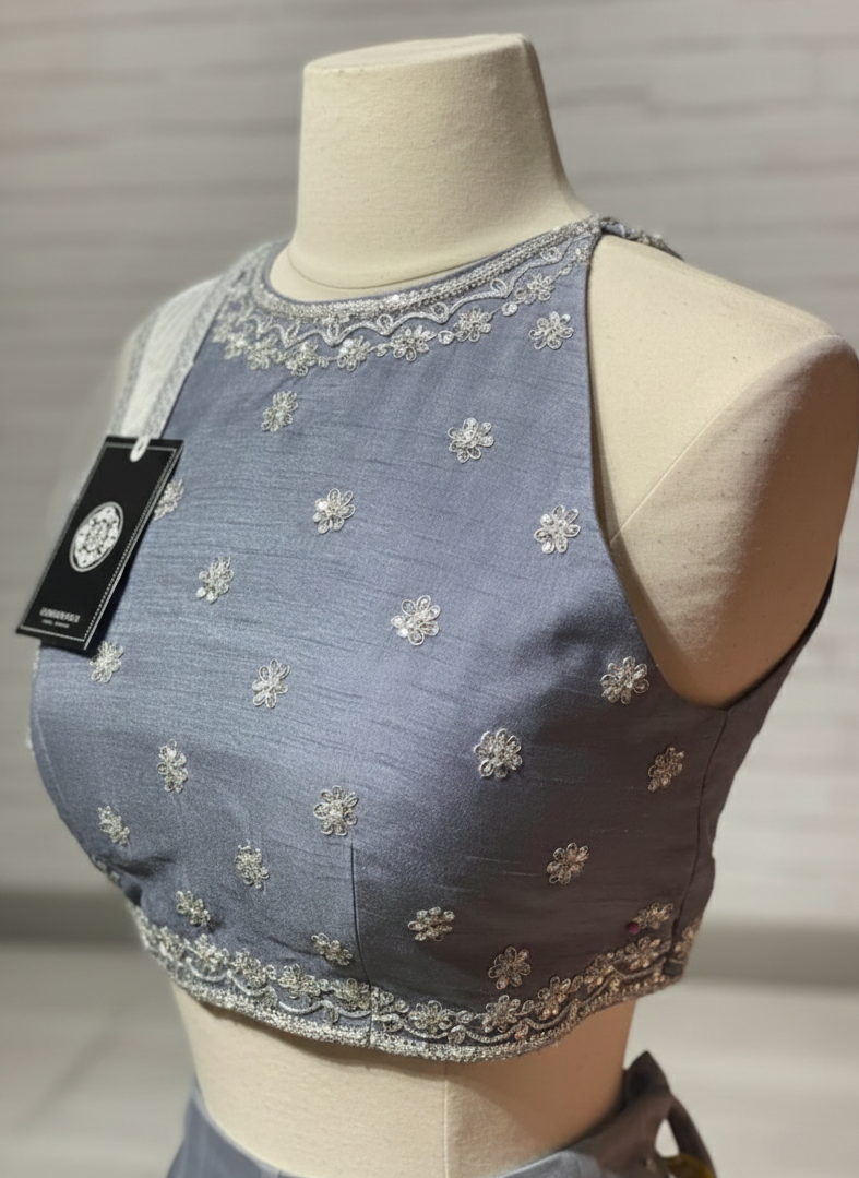 Dolphin Grey Bridesmaids Lehenga BML-007