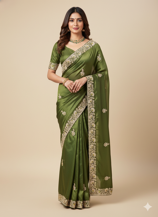 Party Wear Silk Saree- S650131S