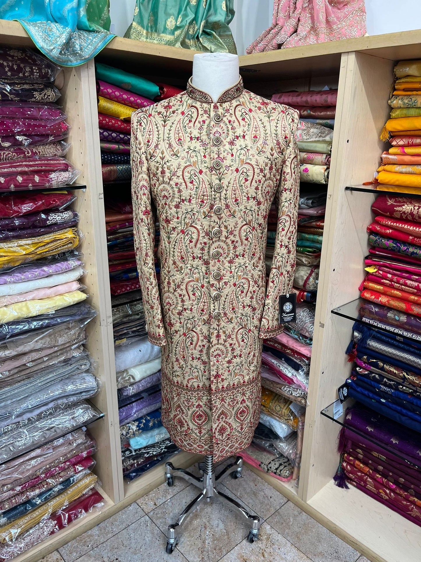 Mens Floral Sherwani S13-65