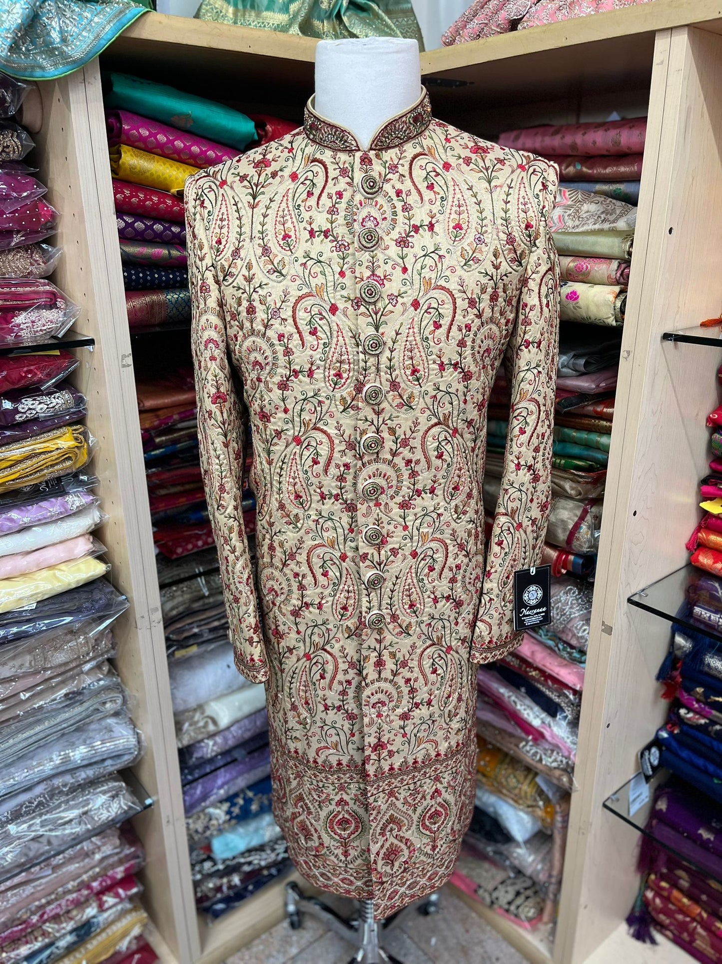 Mens Floral Sherwani S13-65