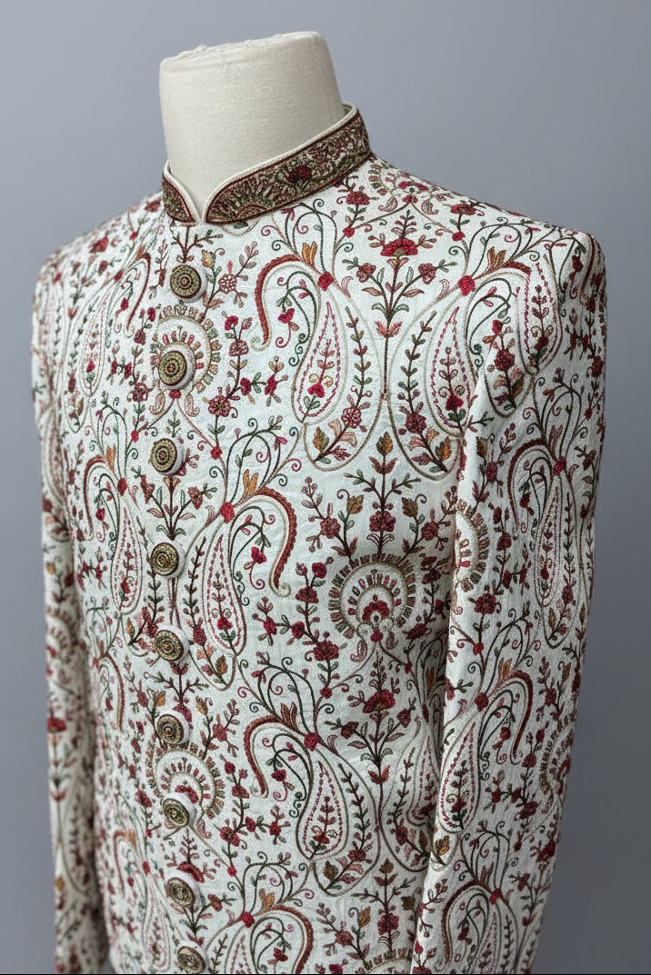 Mens Floral Sherwani S13-65