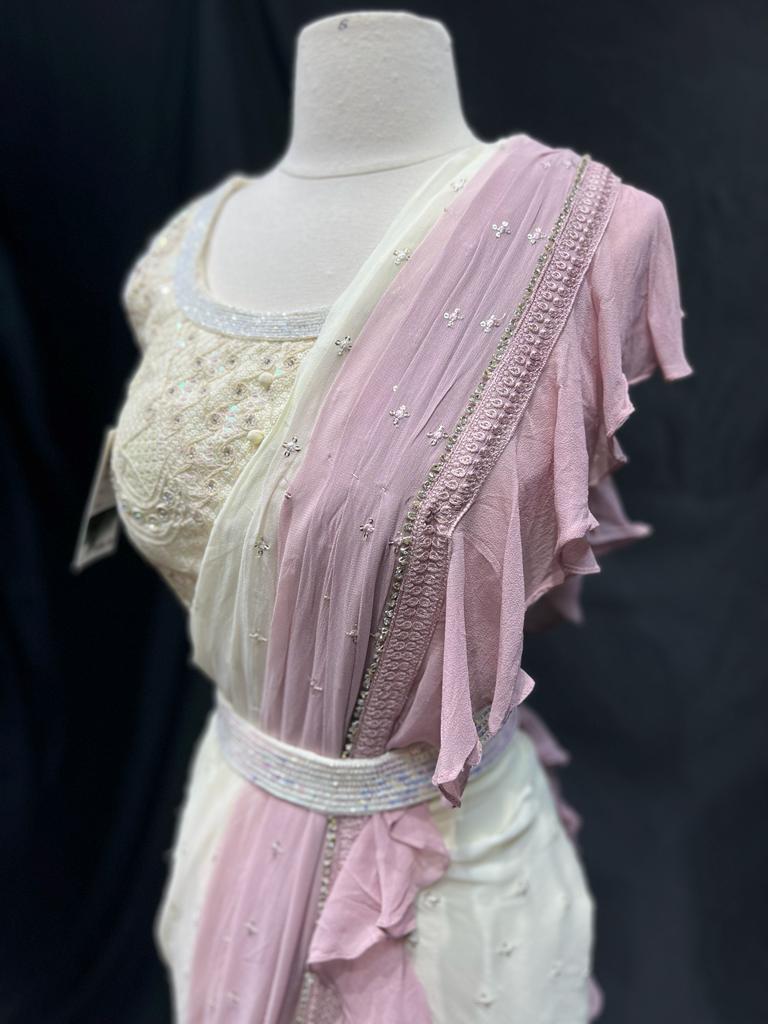 Pre-Stitched Saree W/ Readymade Blouse - D018