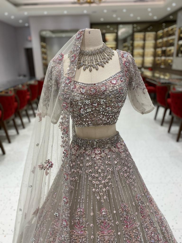 Silver Bridal Lehenga BL-097