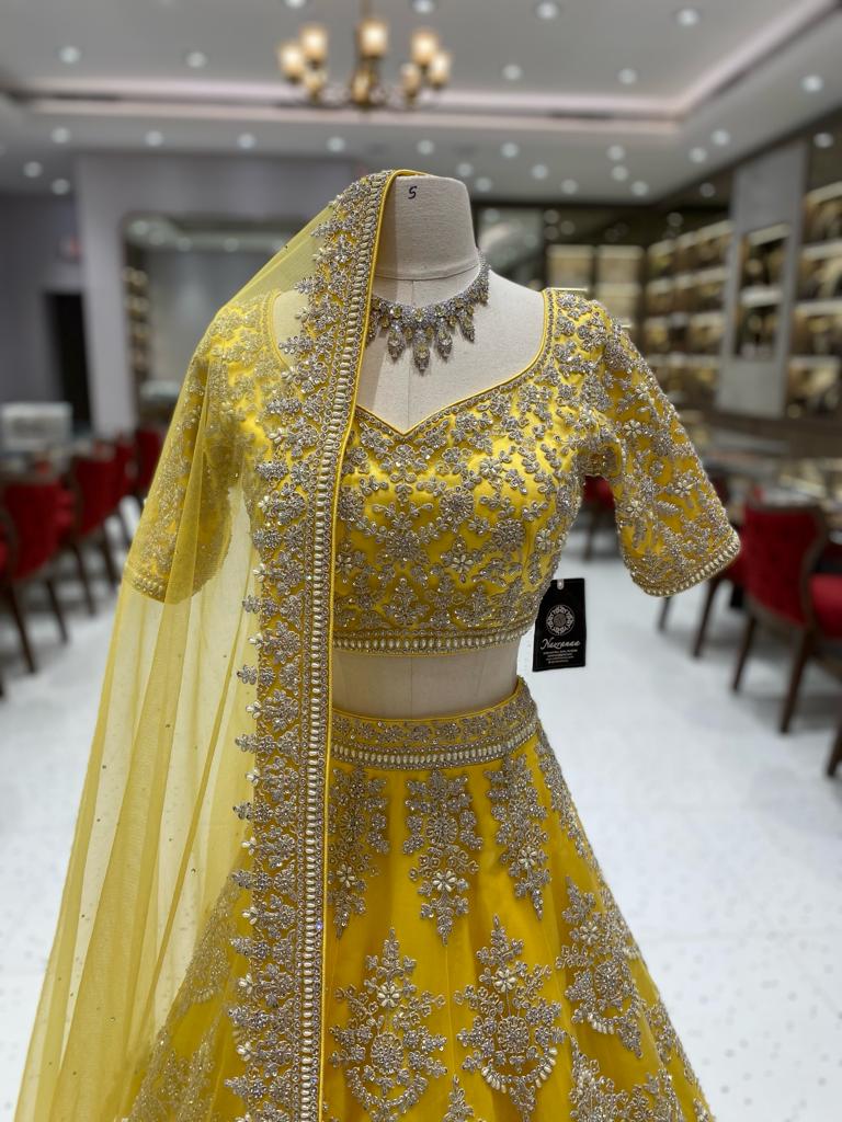 Bright Yellow Bridal Lehenga BL-119