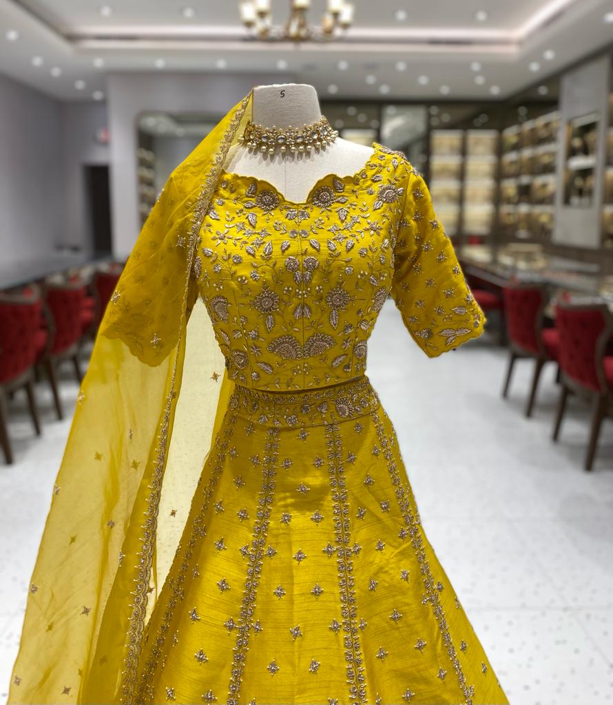 Mustard Bridal Lehenga BL-118