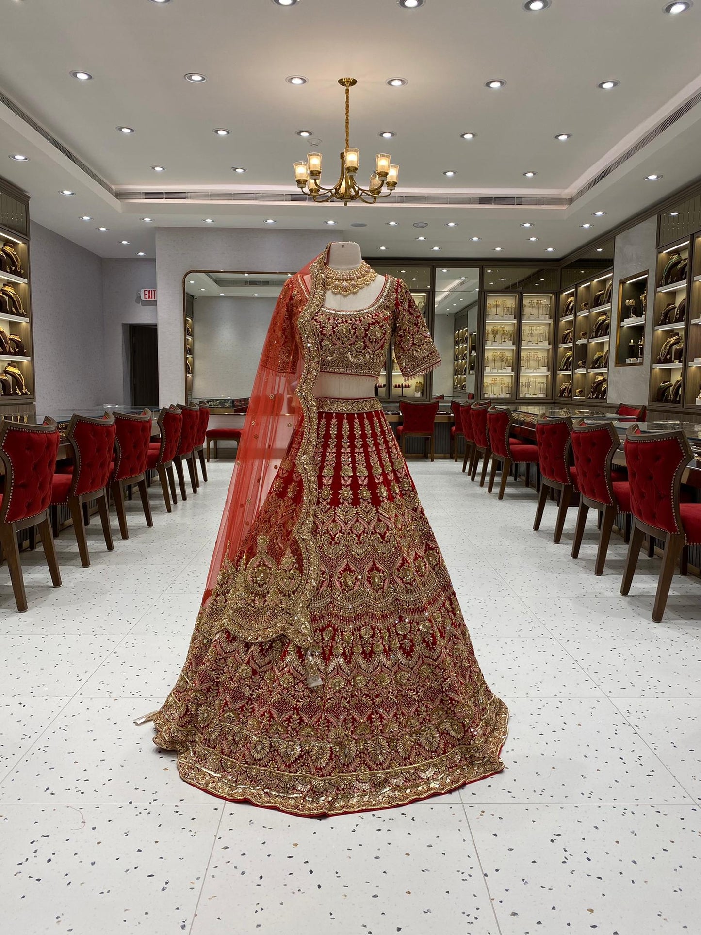 True Red Bridal Lehenga BL-132