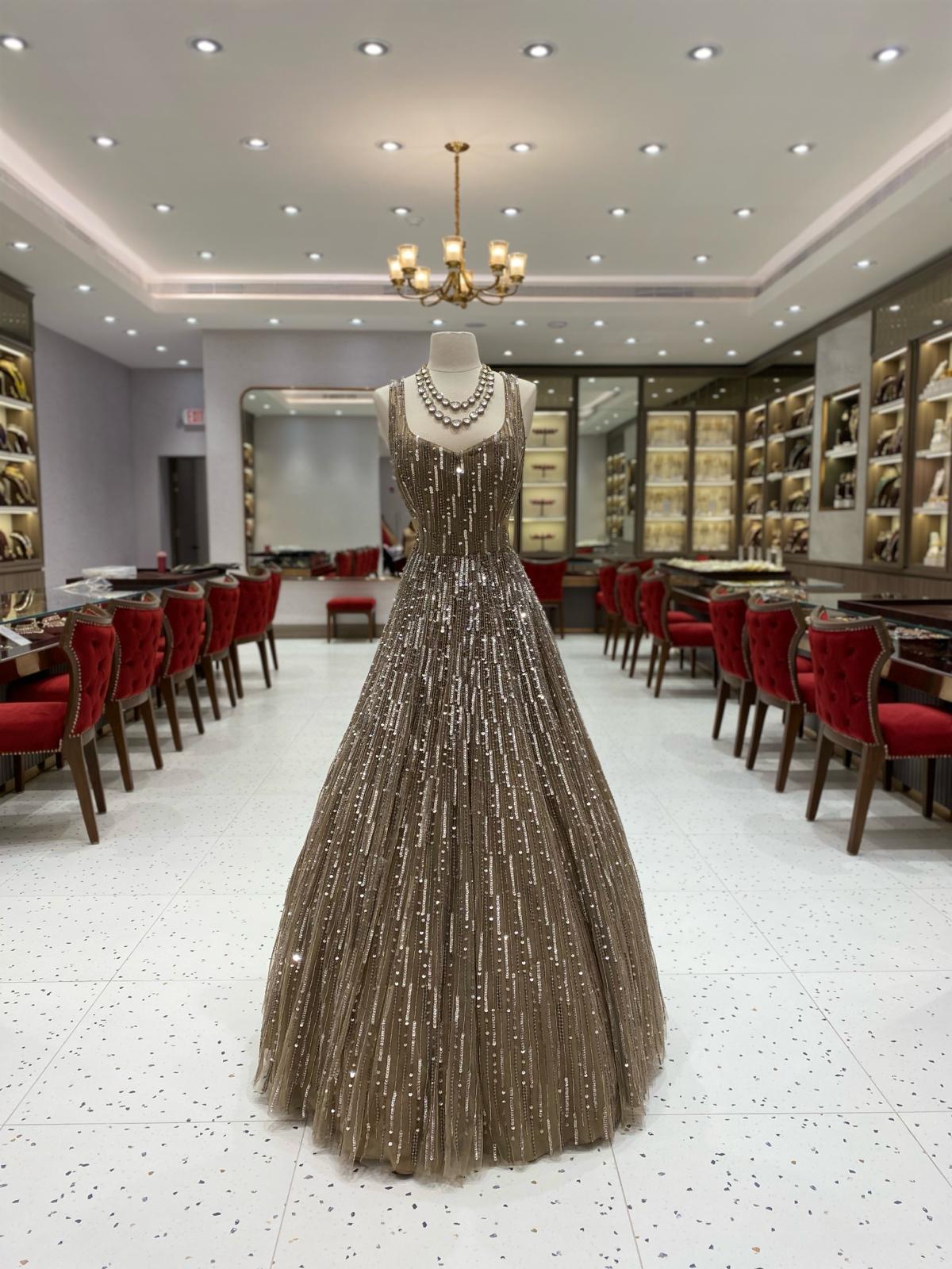 Brown Bridal Gown NG-009