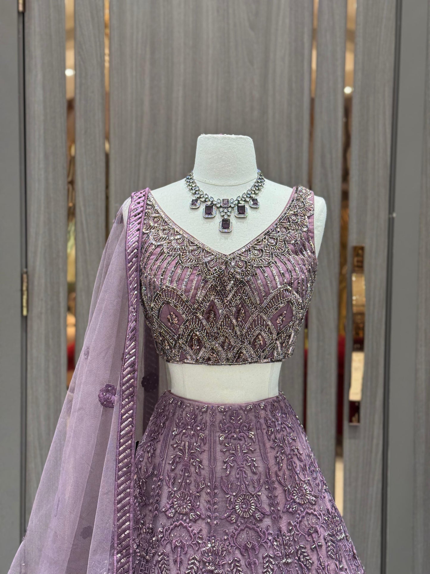 DarkOrchid Bridal Lehenga BL-095
