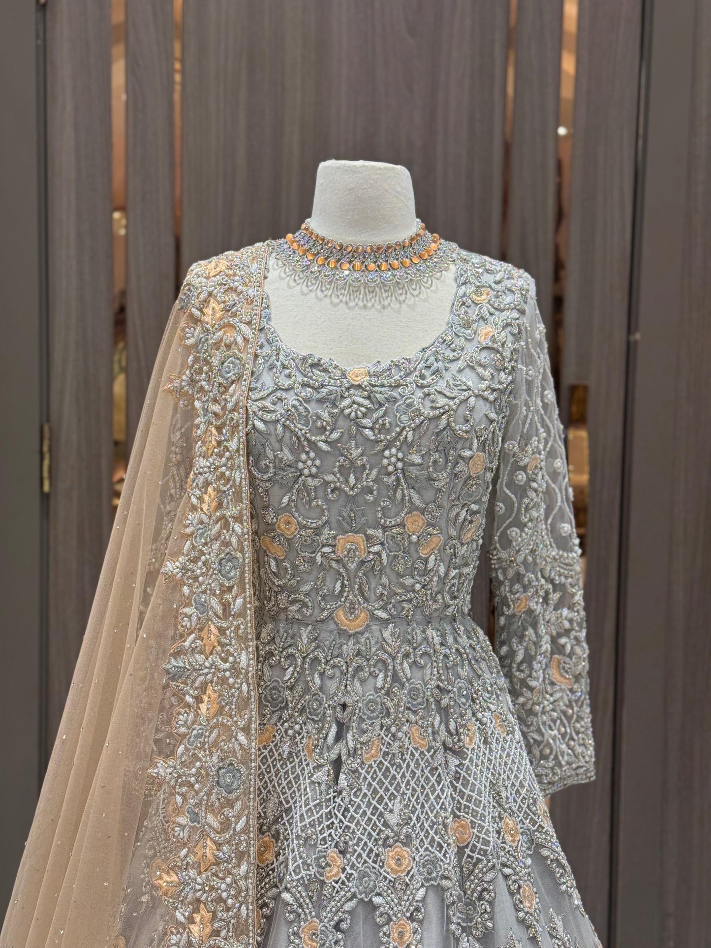 Silver Grey Gown NG-016