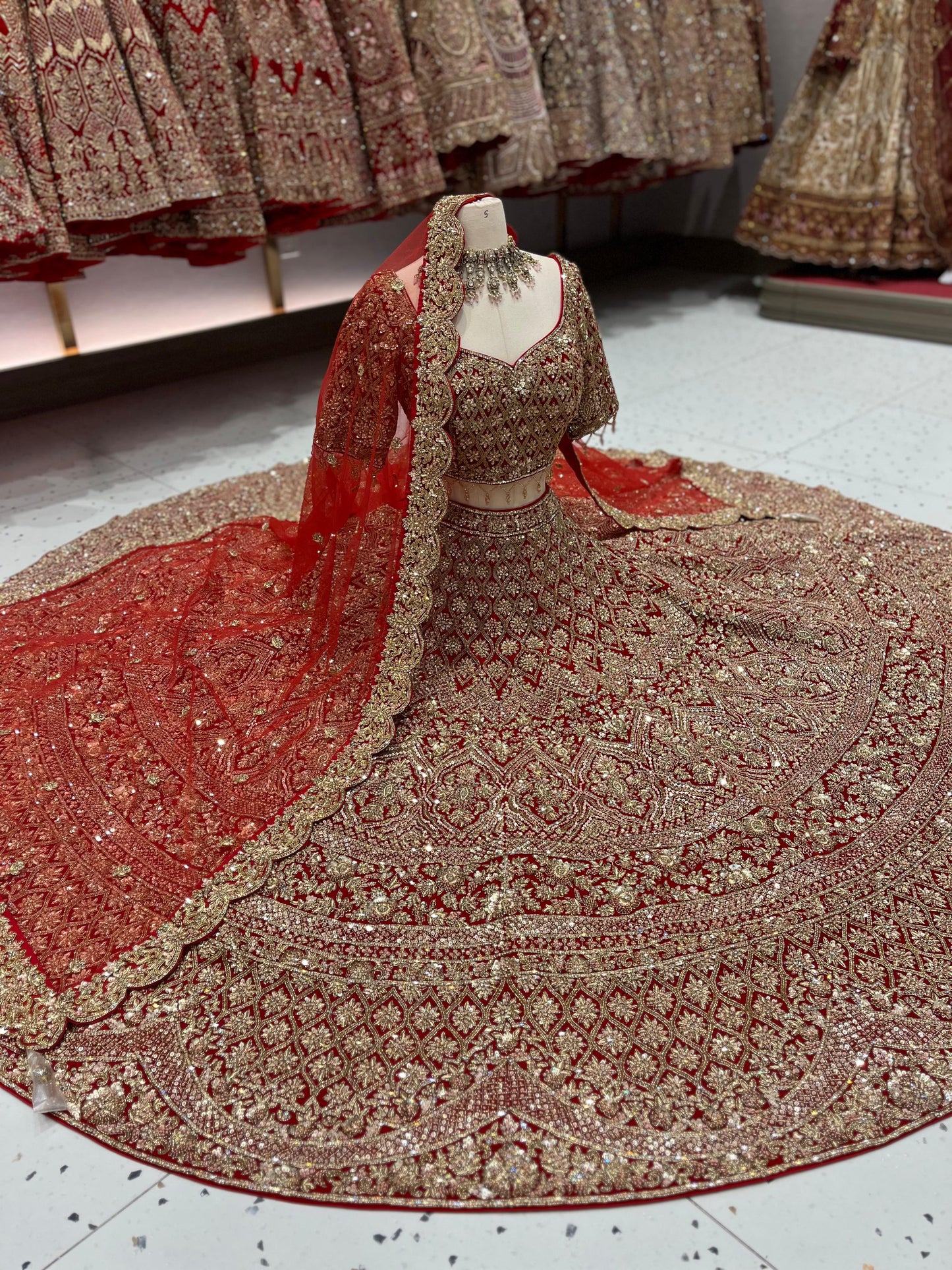 Maroon Bridal Lehenga BL-126
