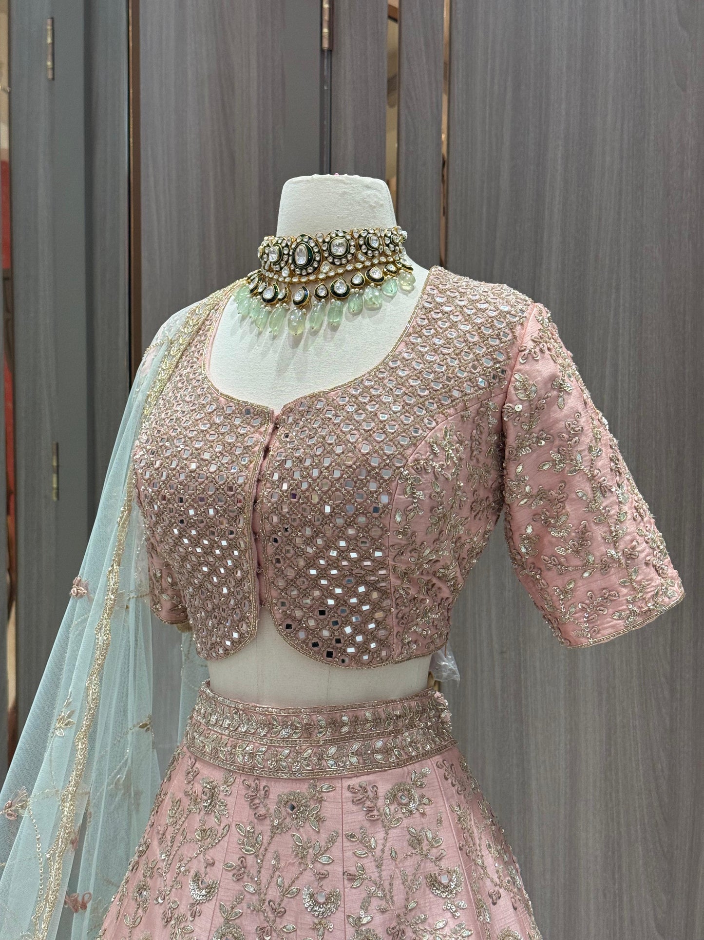 Blush Pink Bridal Lehenga BL-111