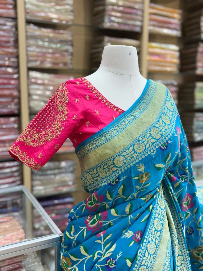 Pure Mysore Silk Georgette Saree-66