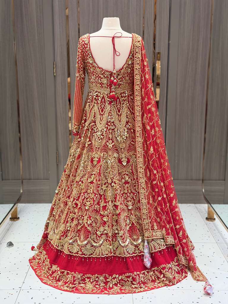 Red Bridal Lacha BL-026