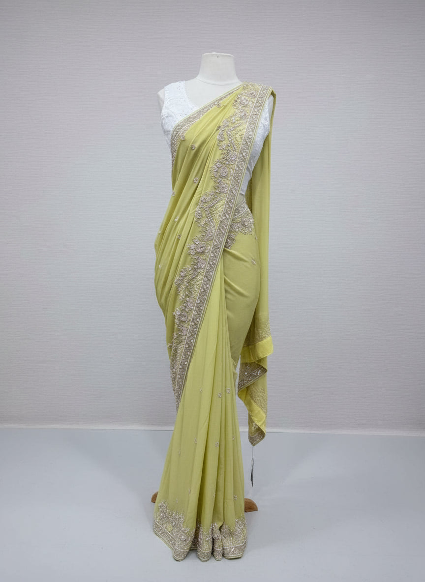 Party Wear Silk Saree- P330019S