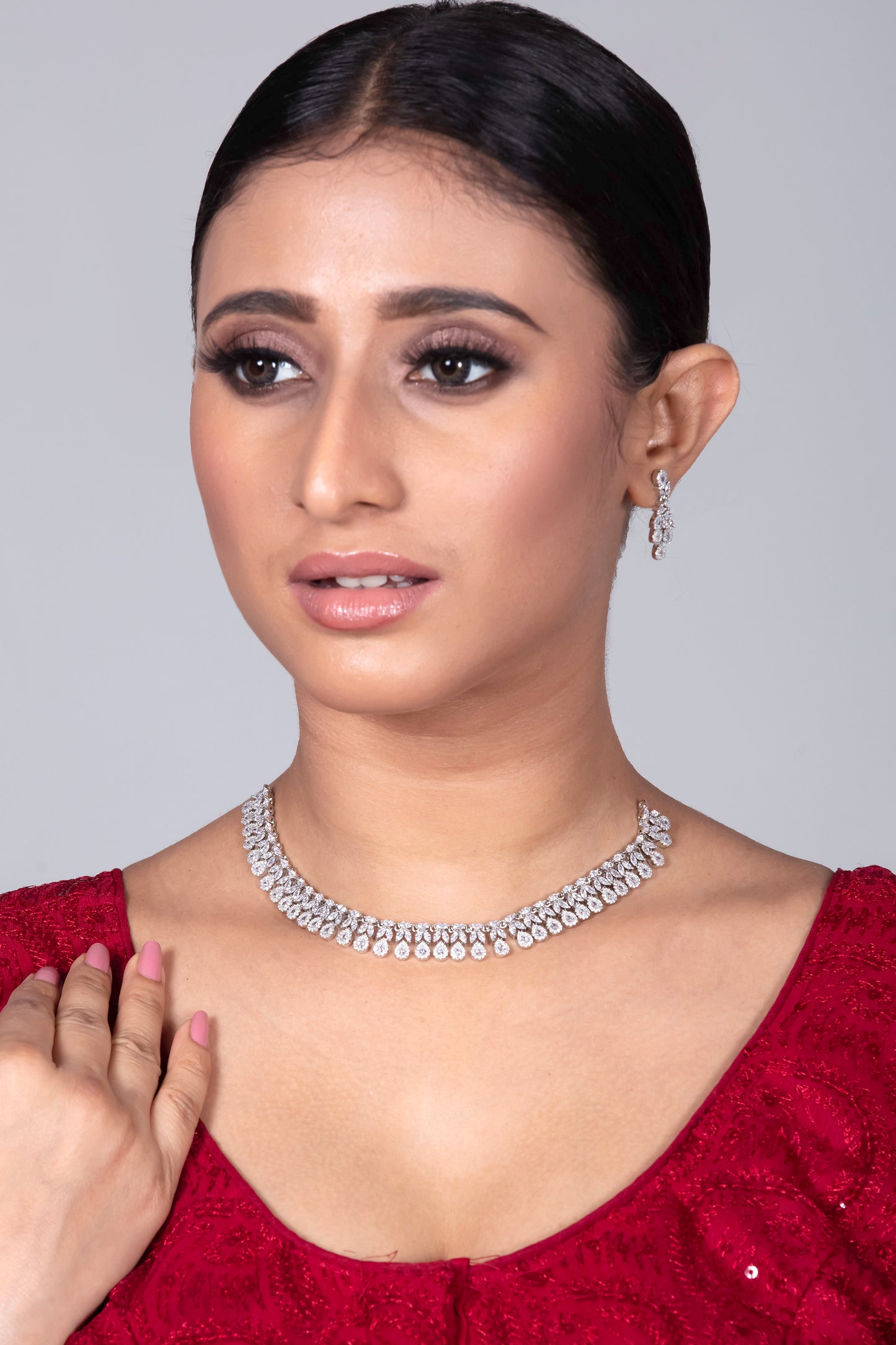 Cubic Zirconia Necklace Set