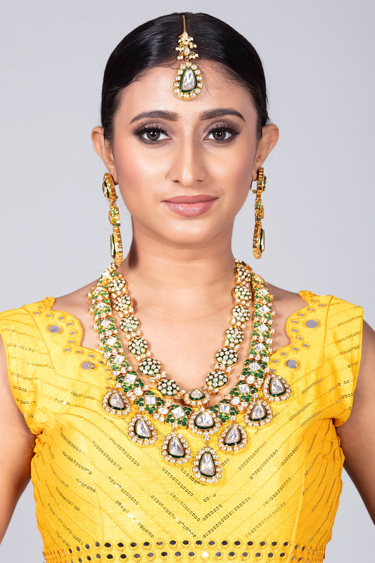 Kundan Long Necklace Set