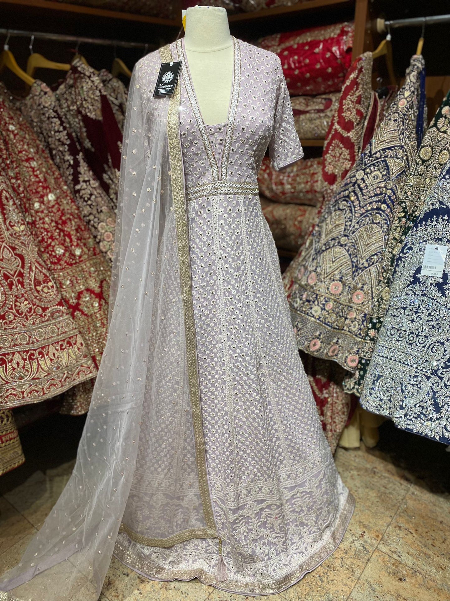 Lilac Purple Anarkali PWA-101