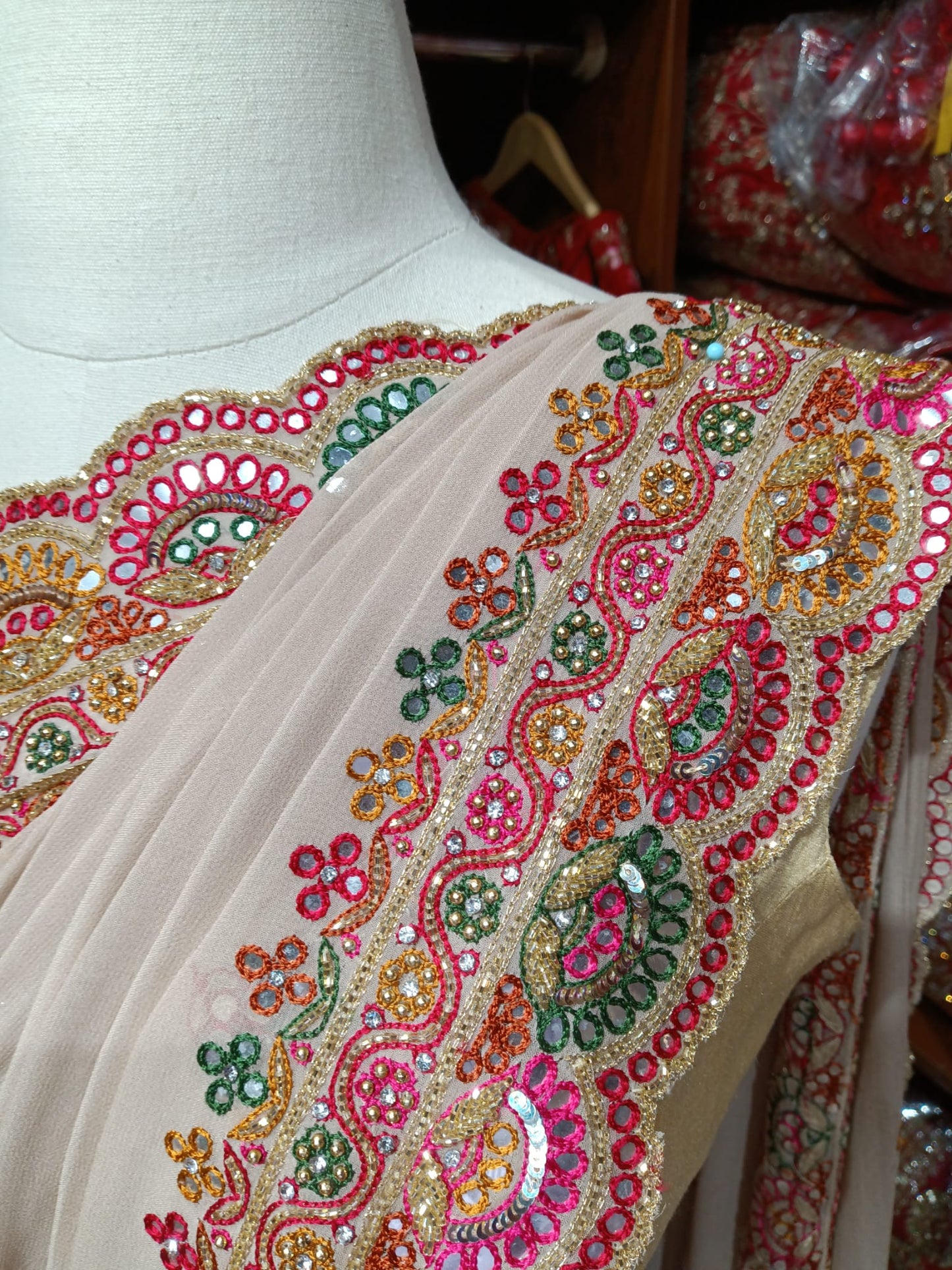 Silver Grey Saree PWS-162