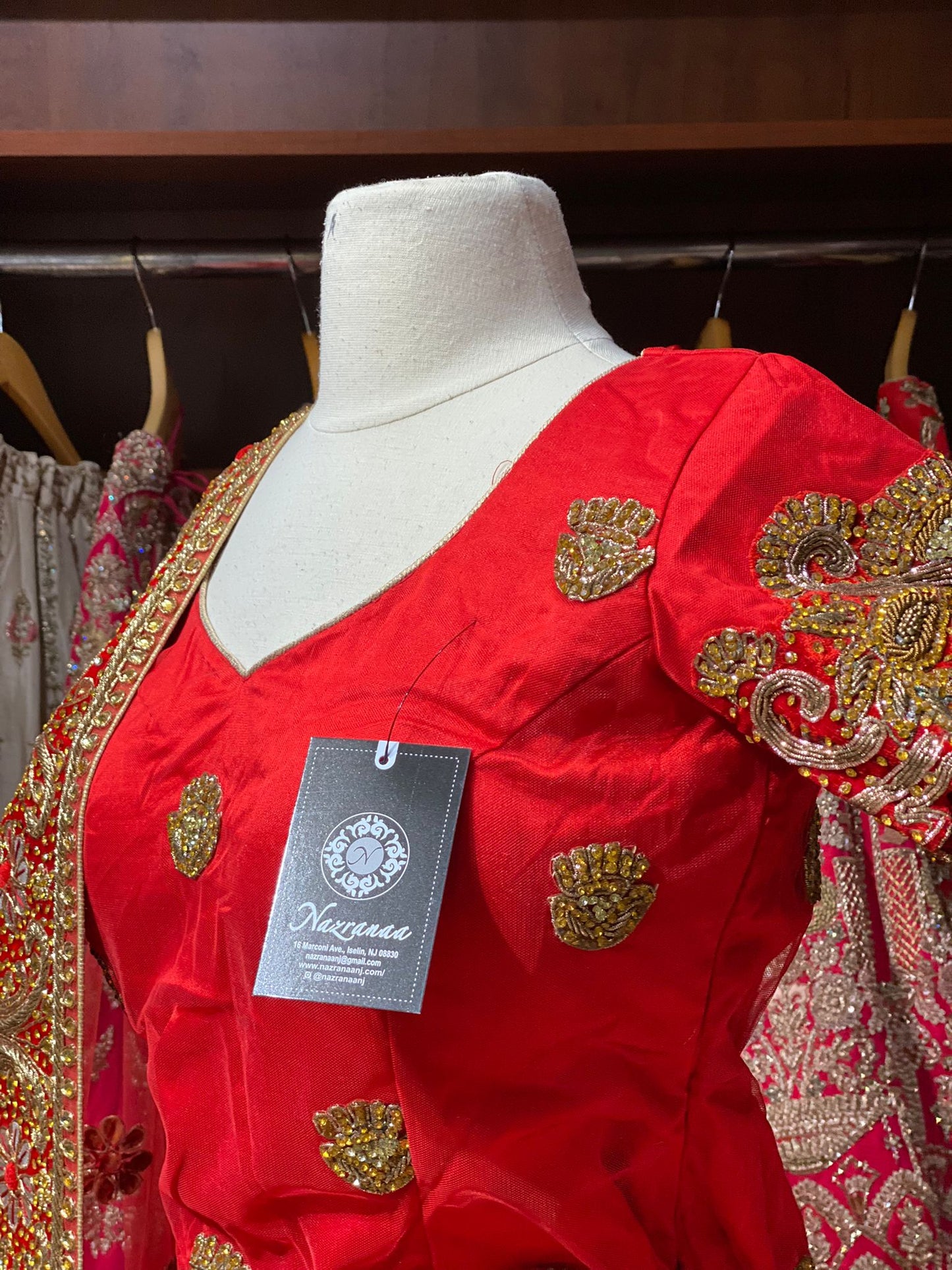 Scarlet Red Luxury Collection Bridal Wear Lehenga BWL- 217