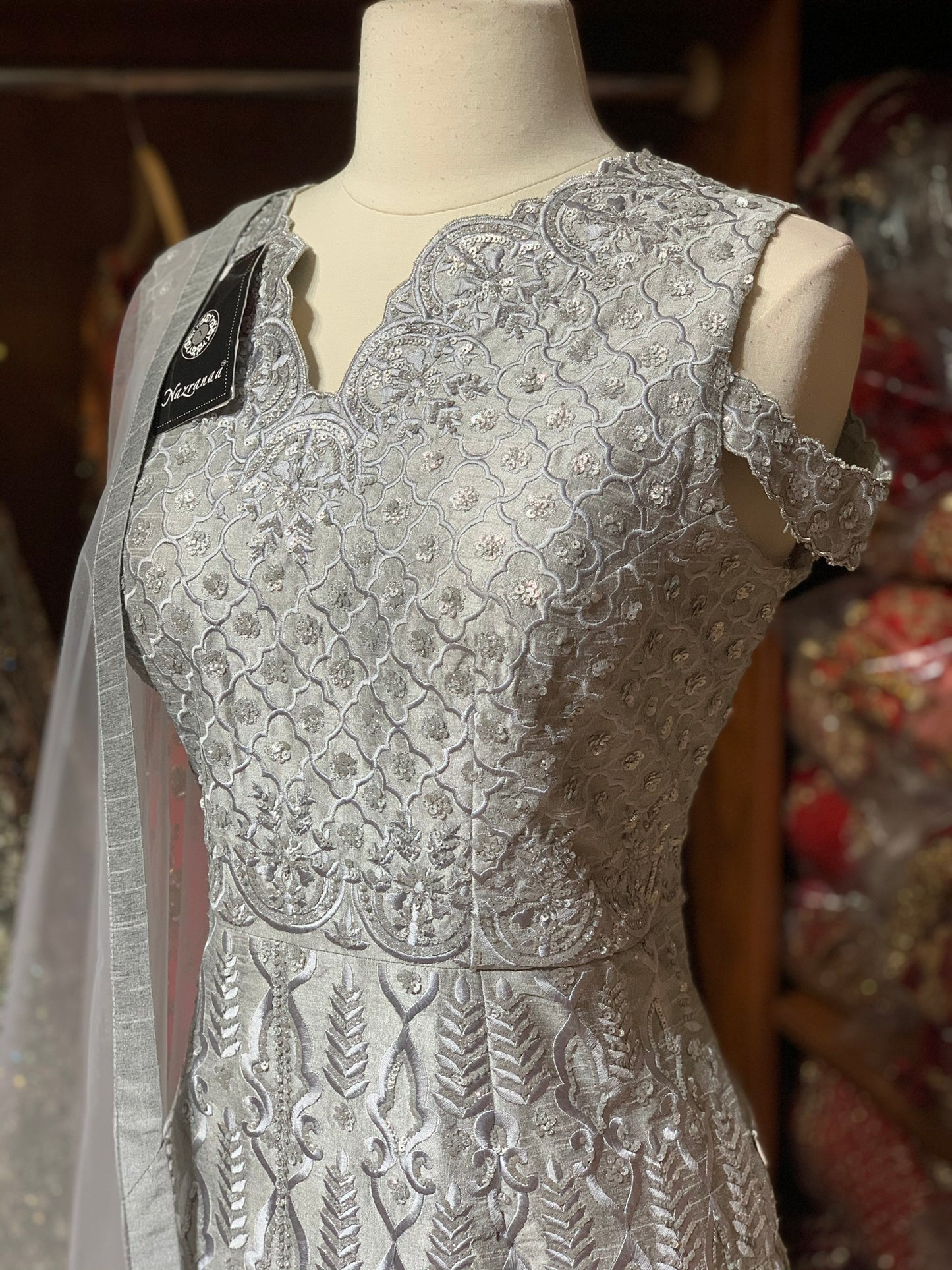 Grey Size XL Tonal Sharara