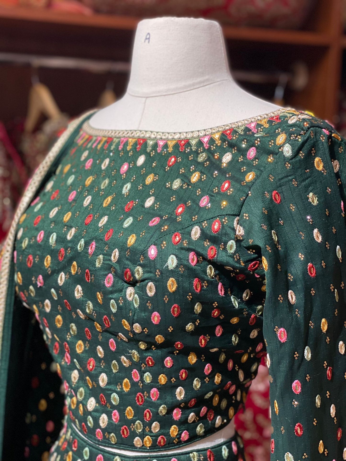 Emerald Green New Era Party Wear Collection PWL-408