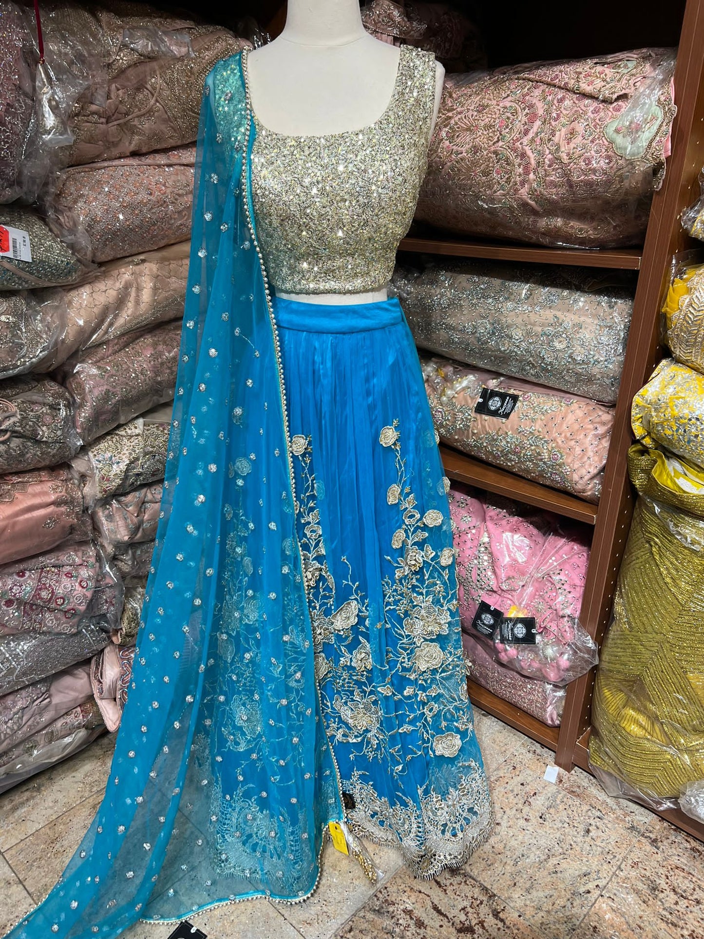 Sky Blue New Era Party Wear Collection PWL-594