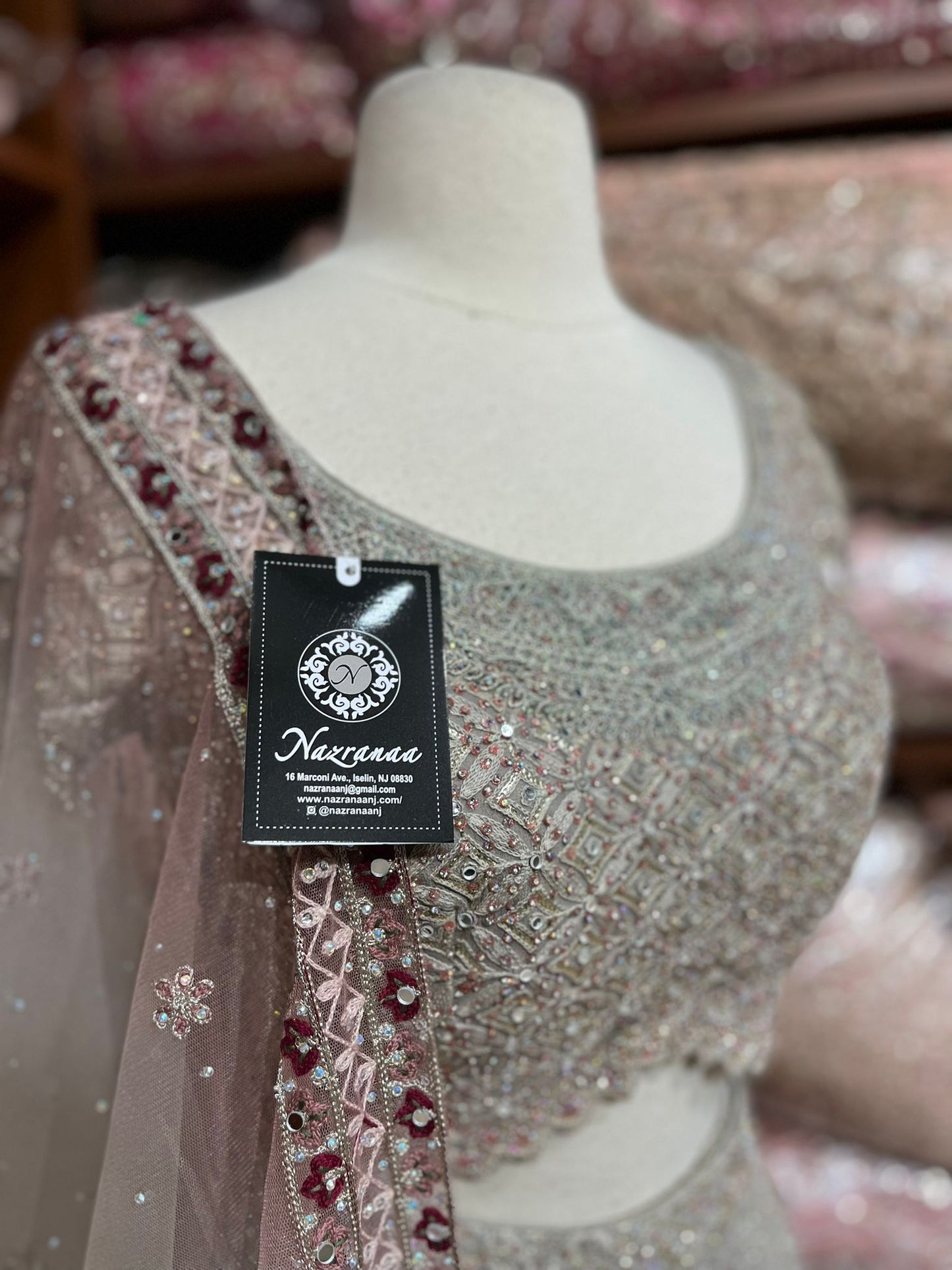 Silver Grey Party Wear Suit Collection PWS-183