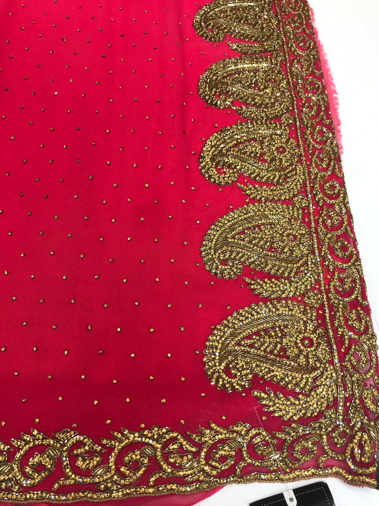 Pink Stonework Saree