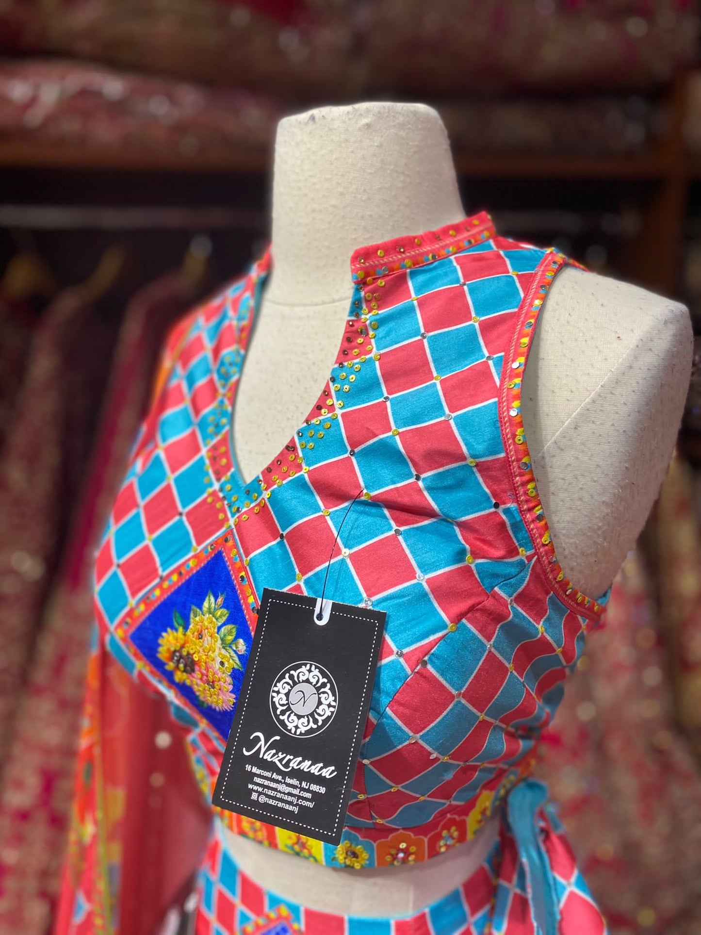 Multicolor Chess Square Designed New Era Party Wear Collection PWL-460