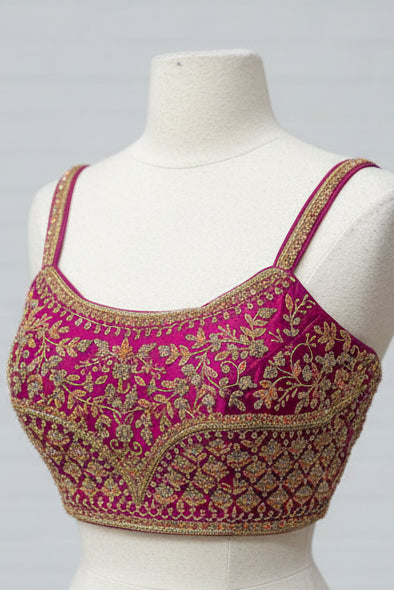 Wild Strawberry Pink Bridesmaids Lehenga BML-038