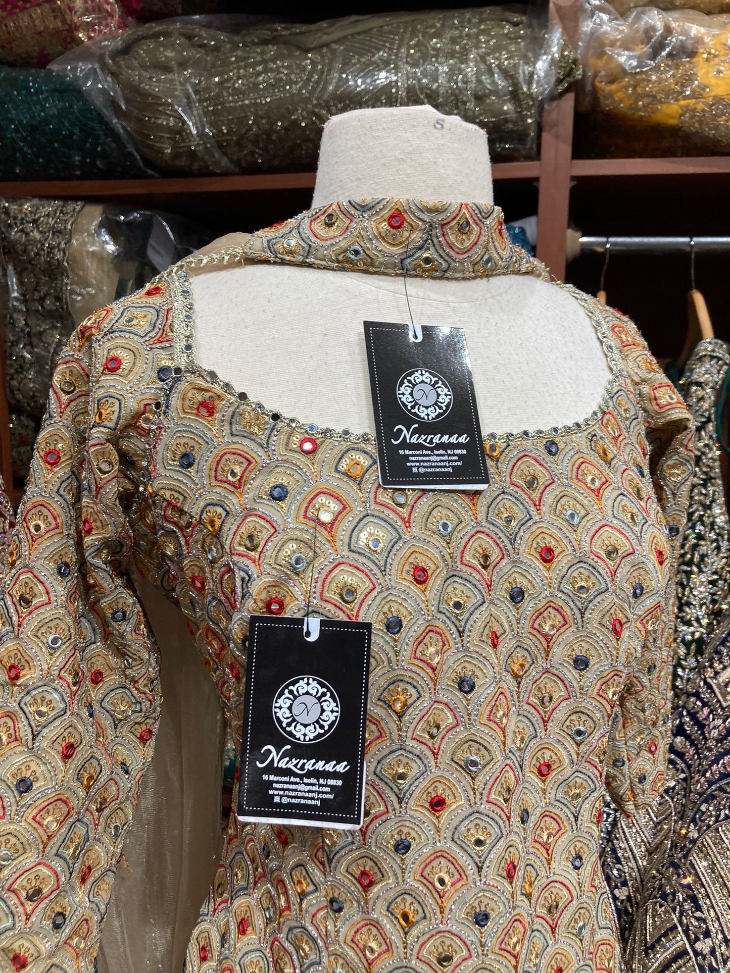 Tortilla Cream Party Wear Suit Collection PWS-144