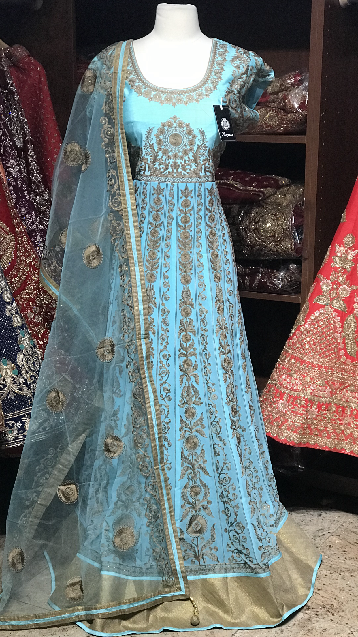 Light Blue Anarkali