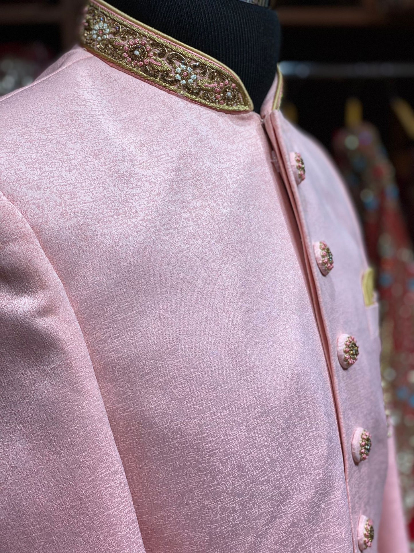 Taupe Pink Sherwani
