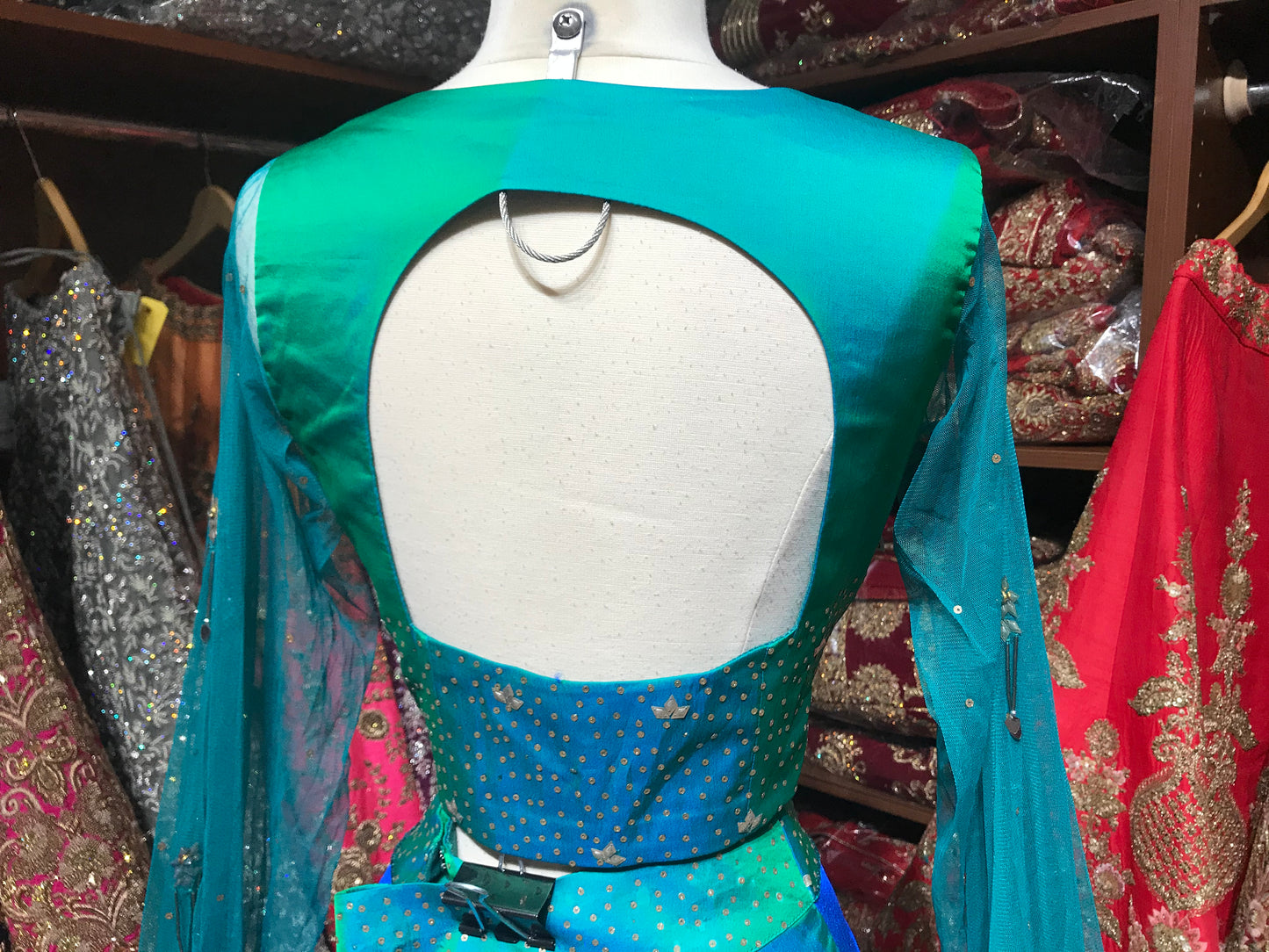 Blue Teal Size 38 Lehenga