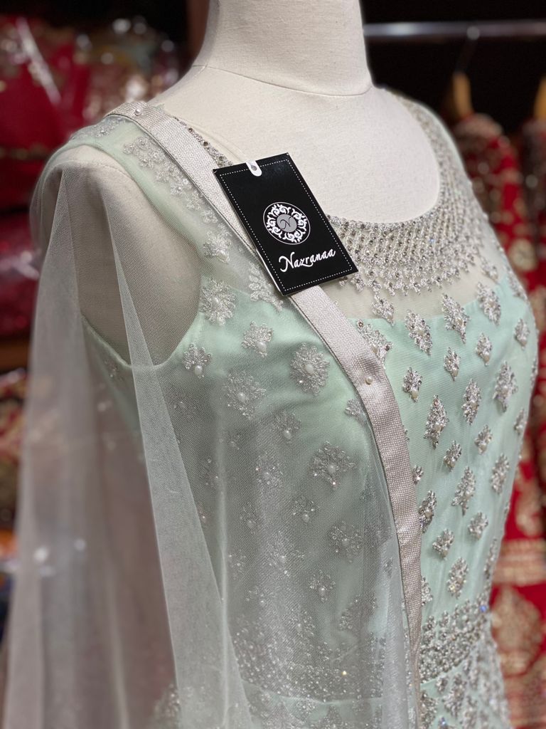 Alice Blue Anarkali PWA-061