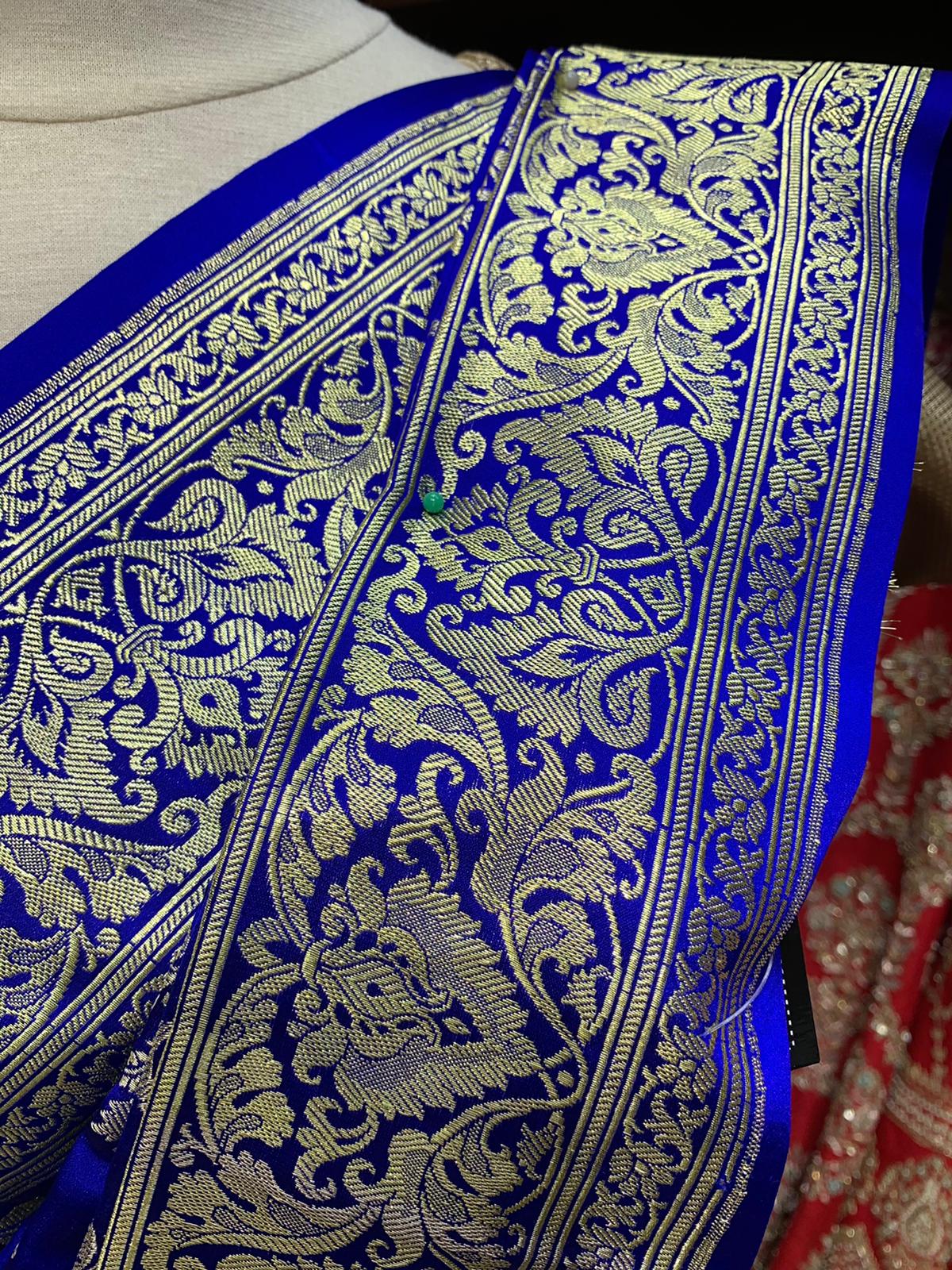 Royal Blue Saree BS-006