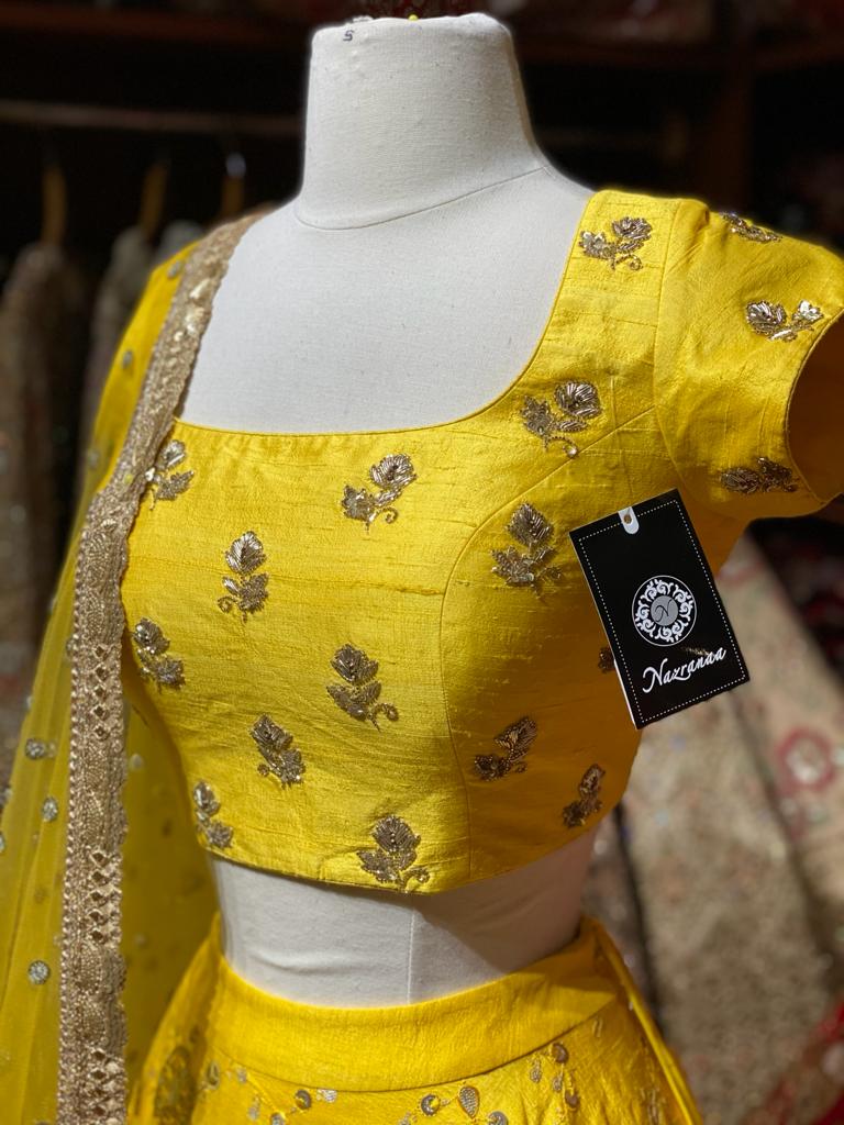 Bumblebee Yellow Partywear Lehenga PWL-002
