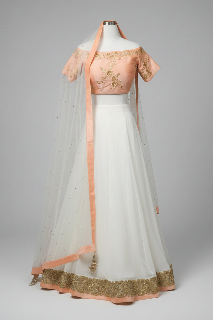 Peach and Blush Bridesmaid Lehenga