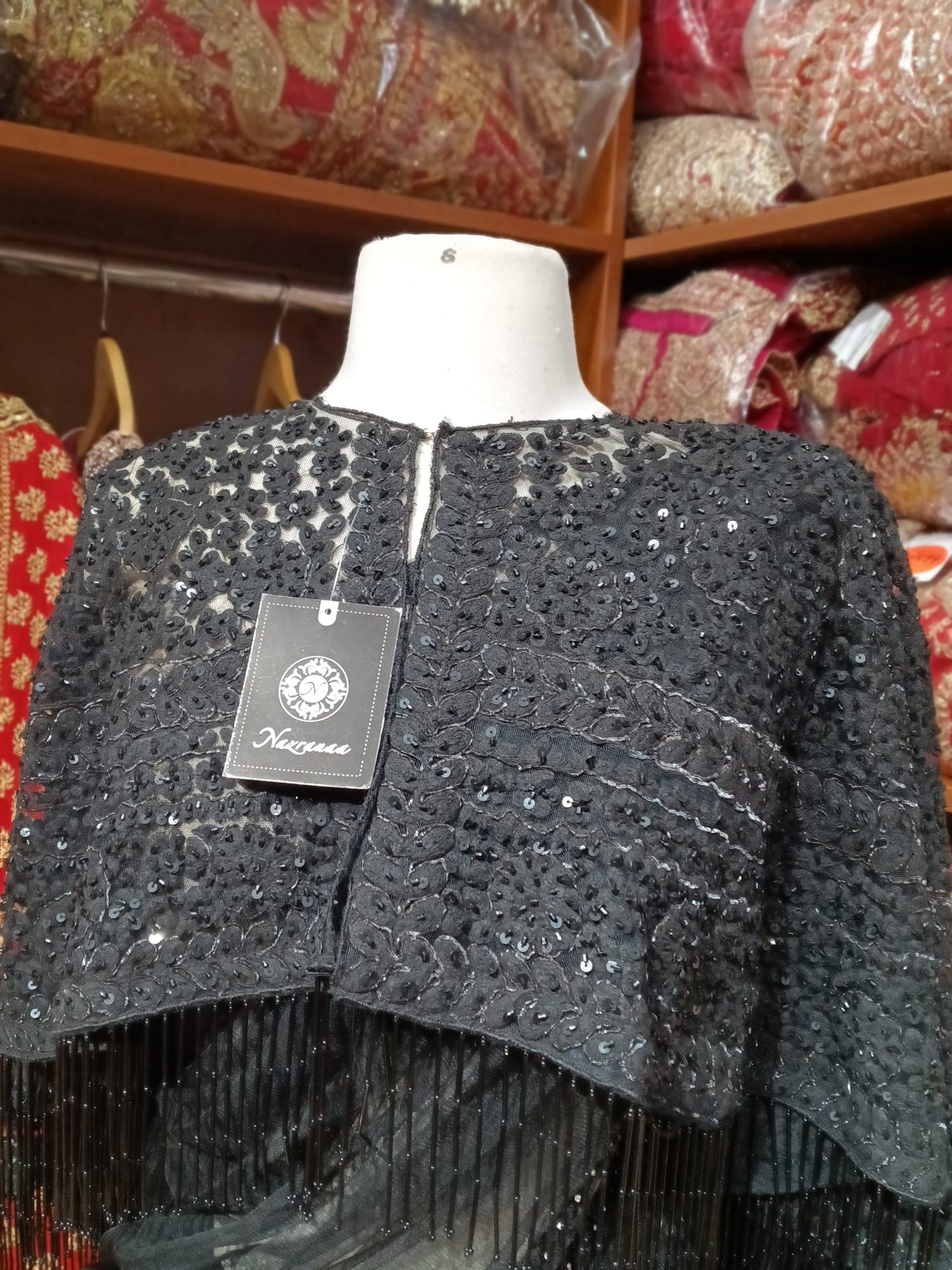 Jade Black Saree PWS-165