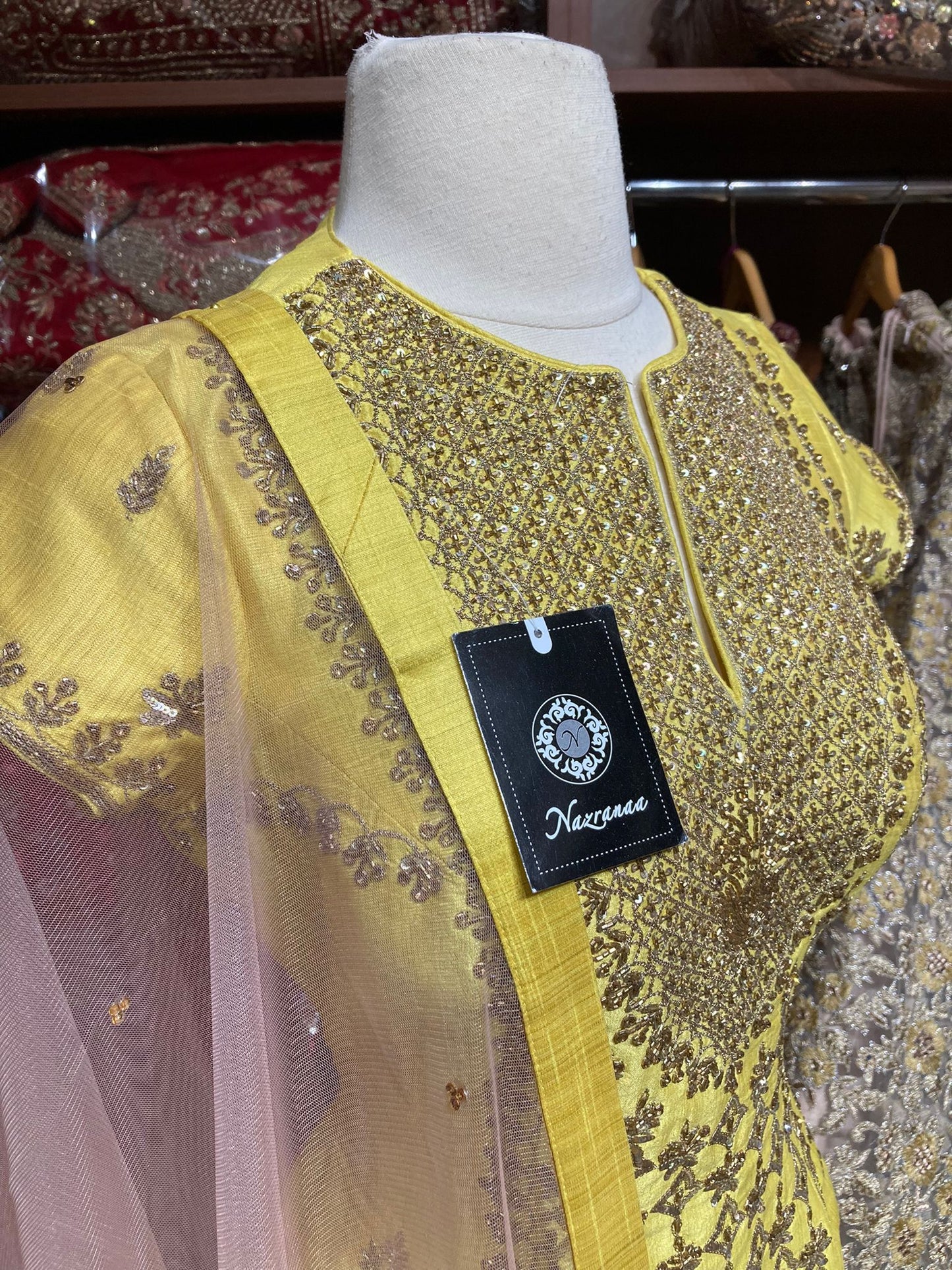 Sunset Yellow Party Wear Suit Collection PWS-102