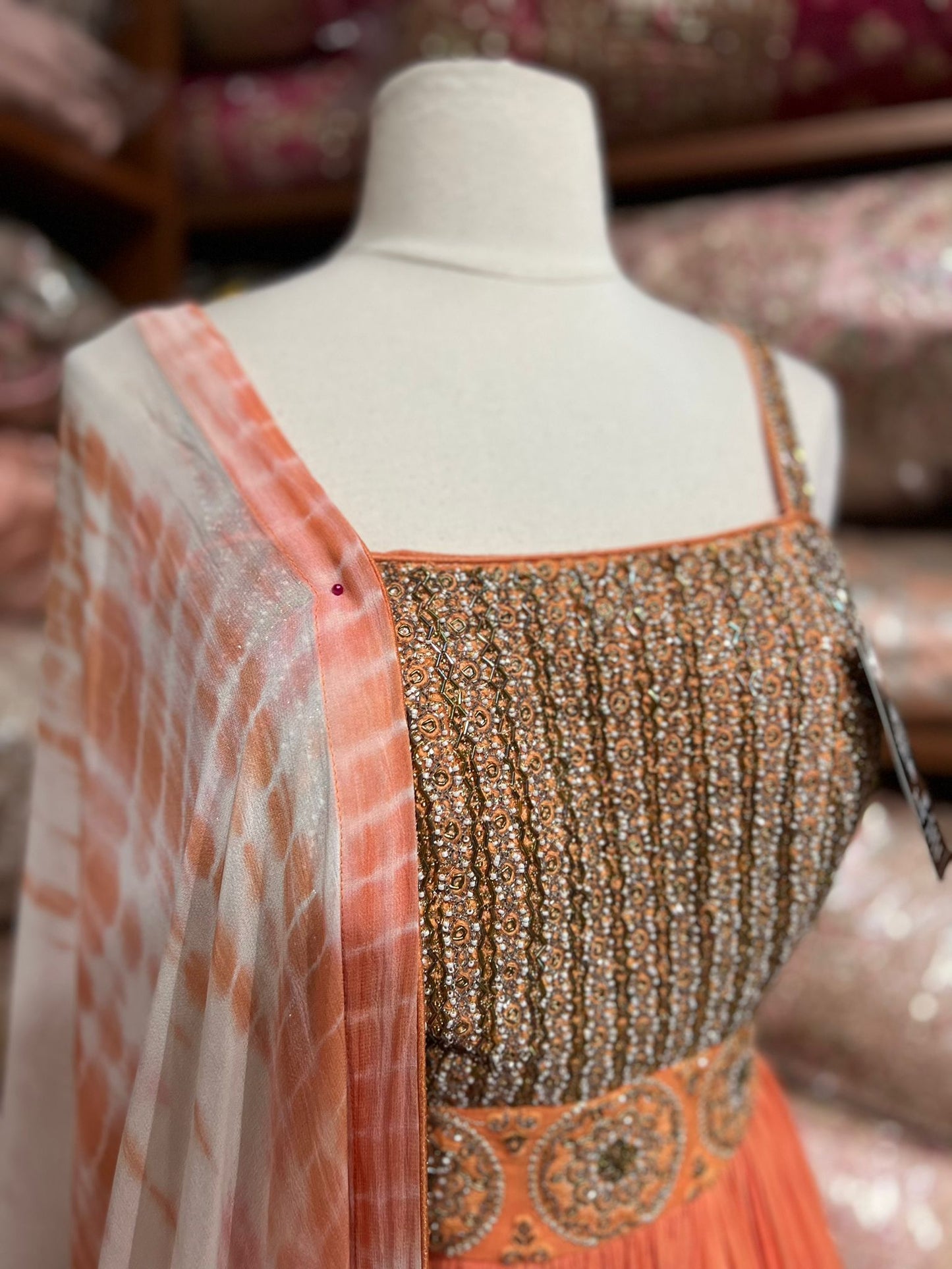 Pumpkin Orange Party Wear Suit Collection PWS-200