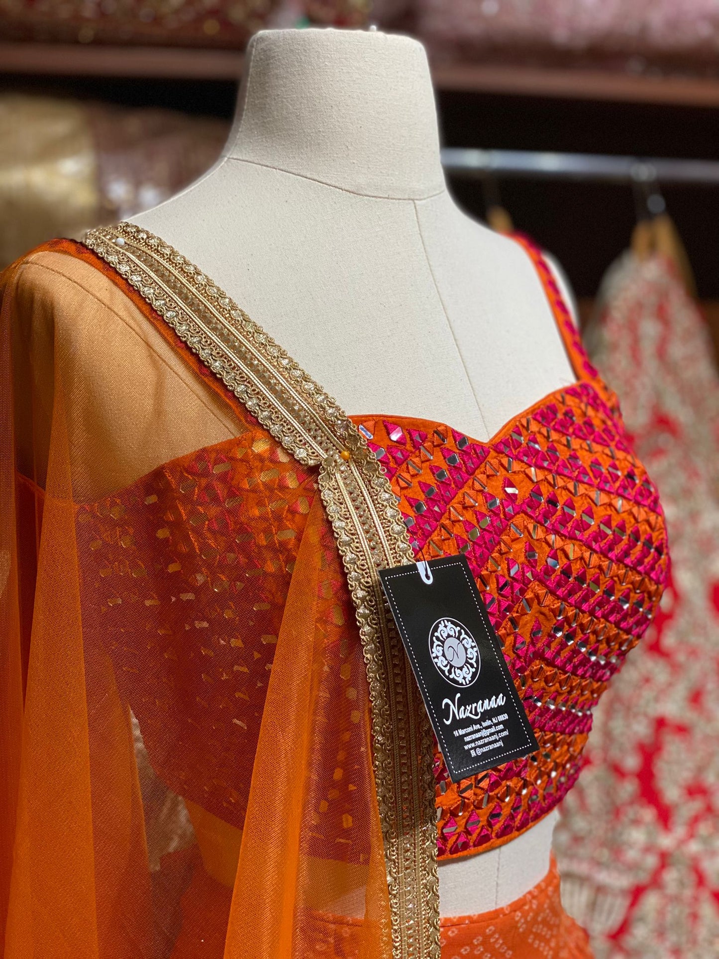 Tangerine Orange New Era Party Wear Collection PWL-364