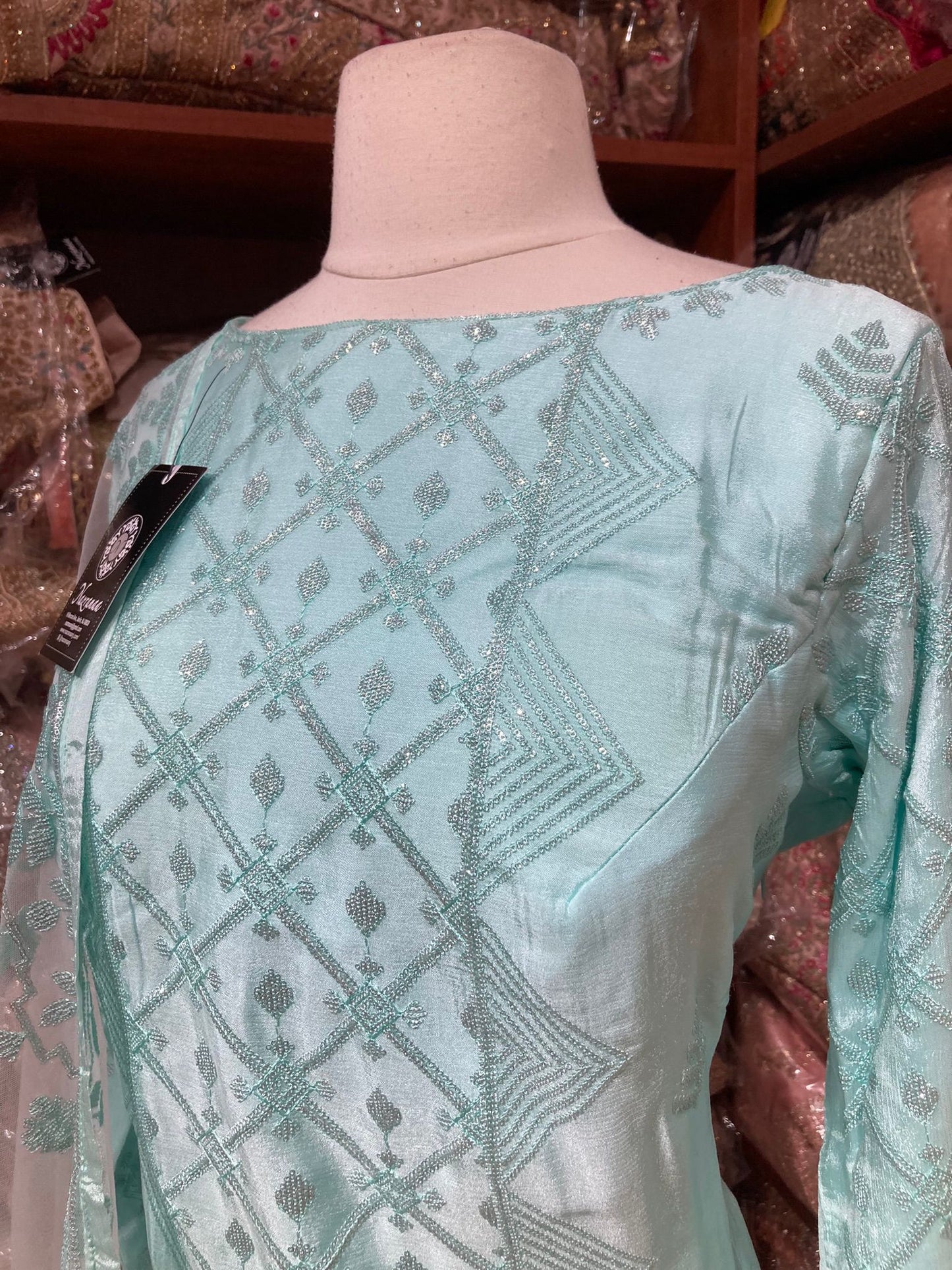 Arctic Blue Party Wear Suit Collection PWS-173