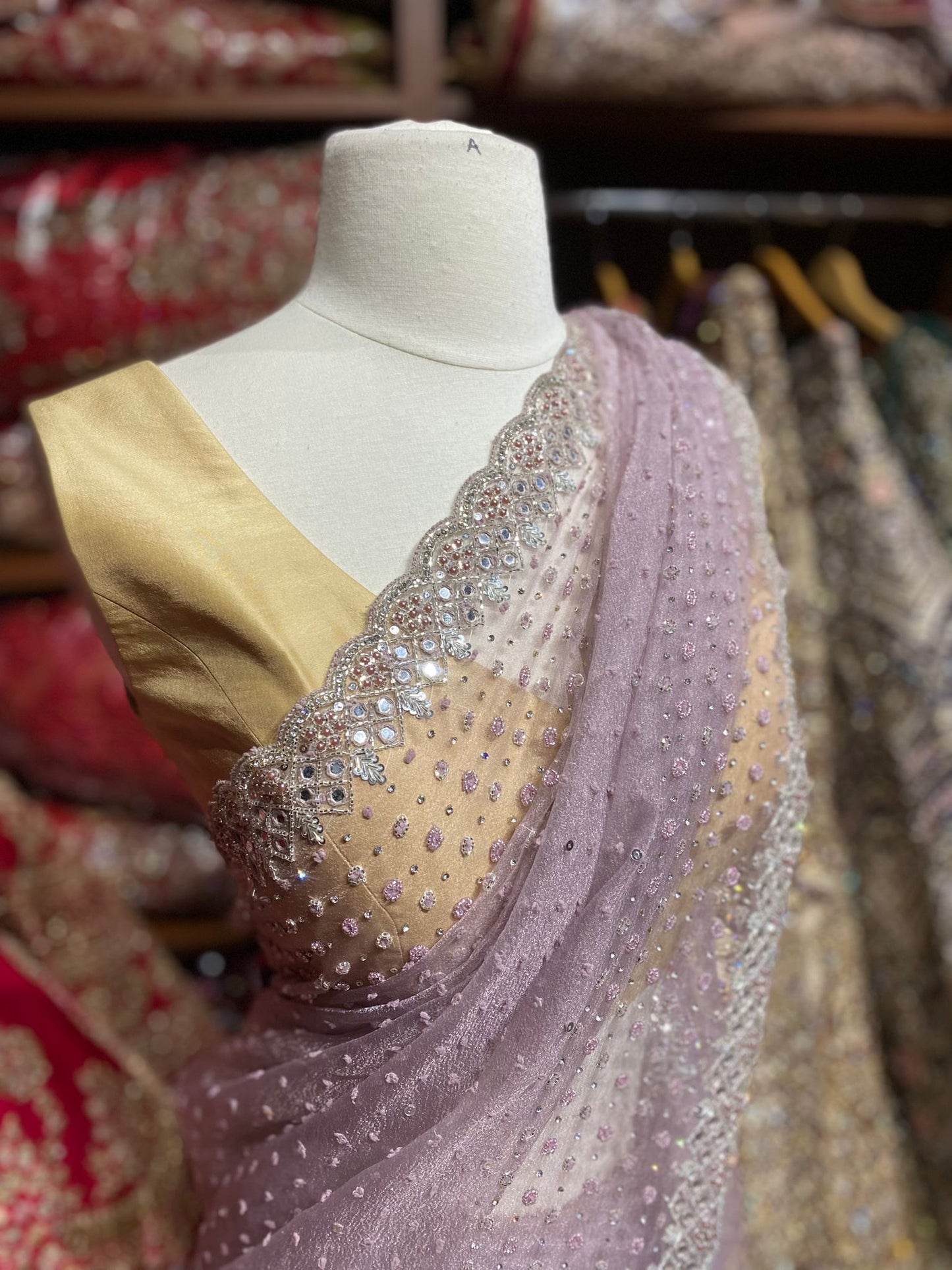 Mauve Purple Saree PWS-152