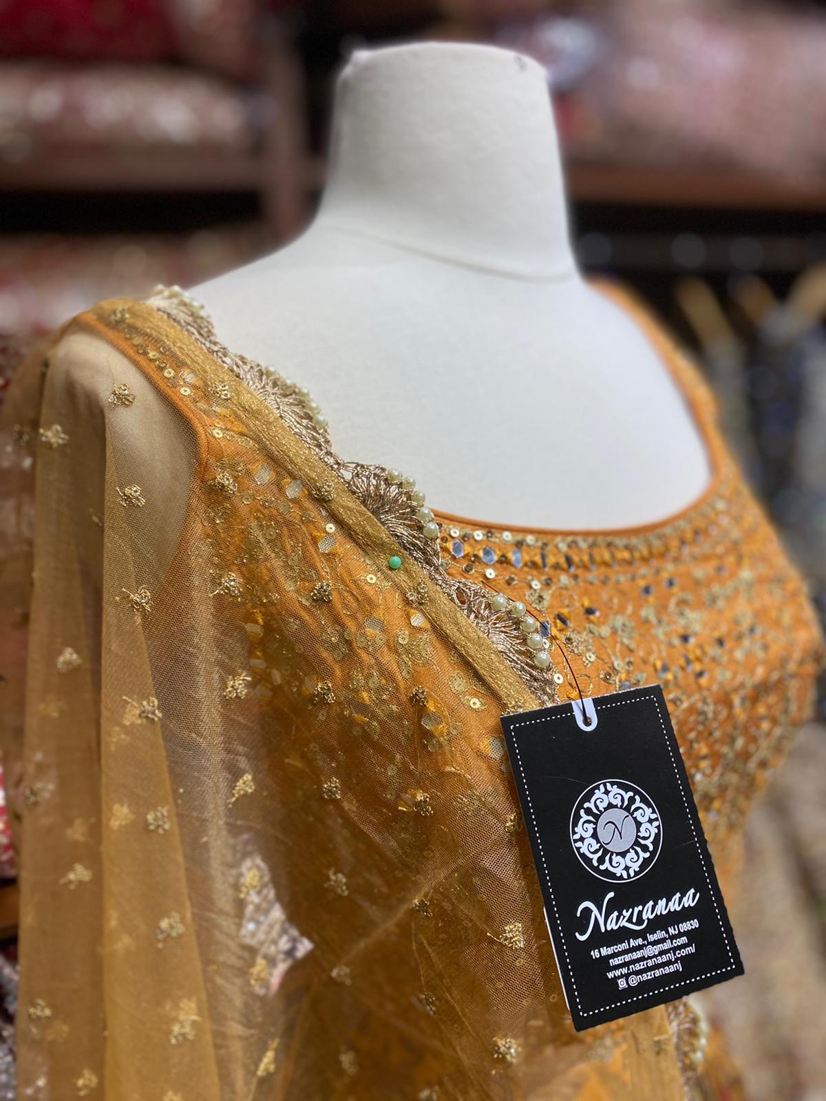 Mustard Yellow New Era Party Wear Collection PWL-531