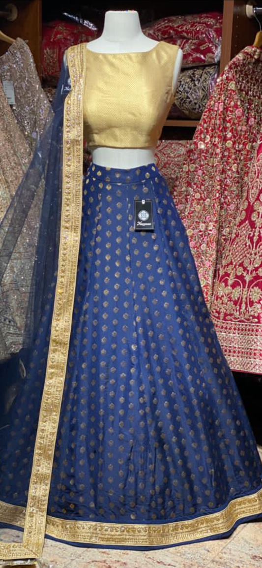 Space Blue Bridesmaids Lehenga BML- 001